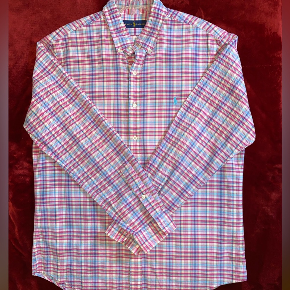 Polo Ralph Lauren Multi Color Plaid Oxford Button Down